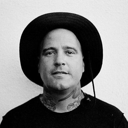 Mike Brophy wearing a black hat>
</div>
<div class=