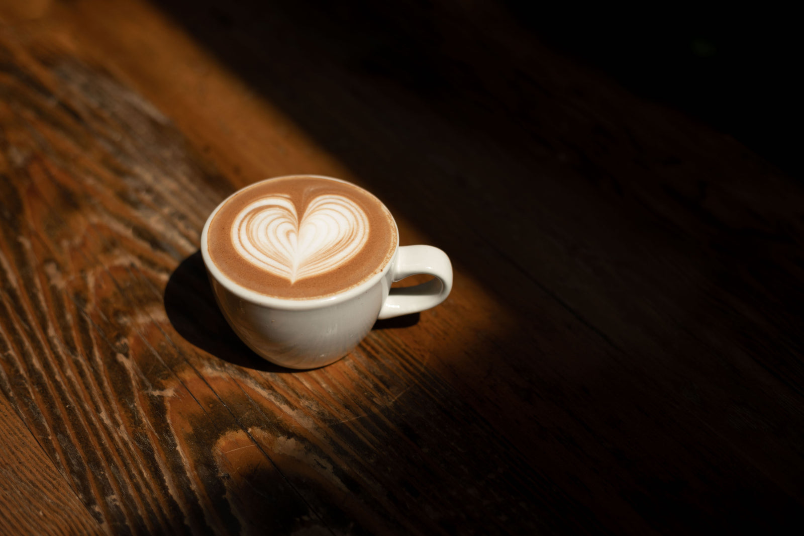 Coffee cup on table