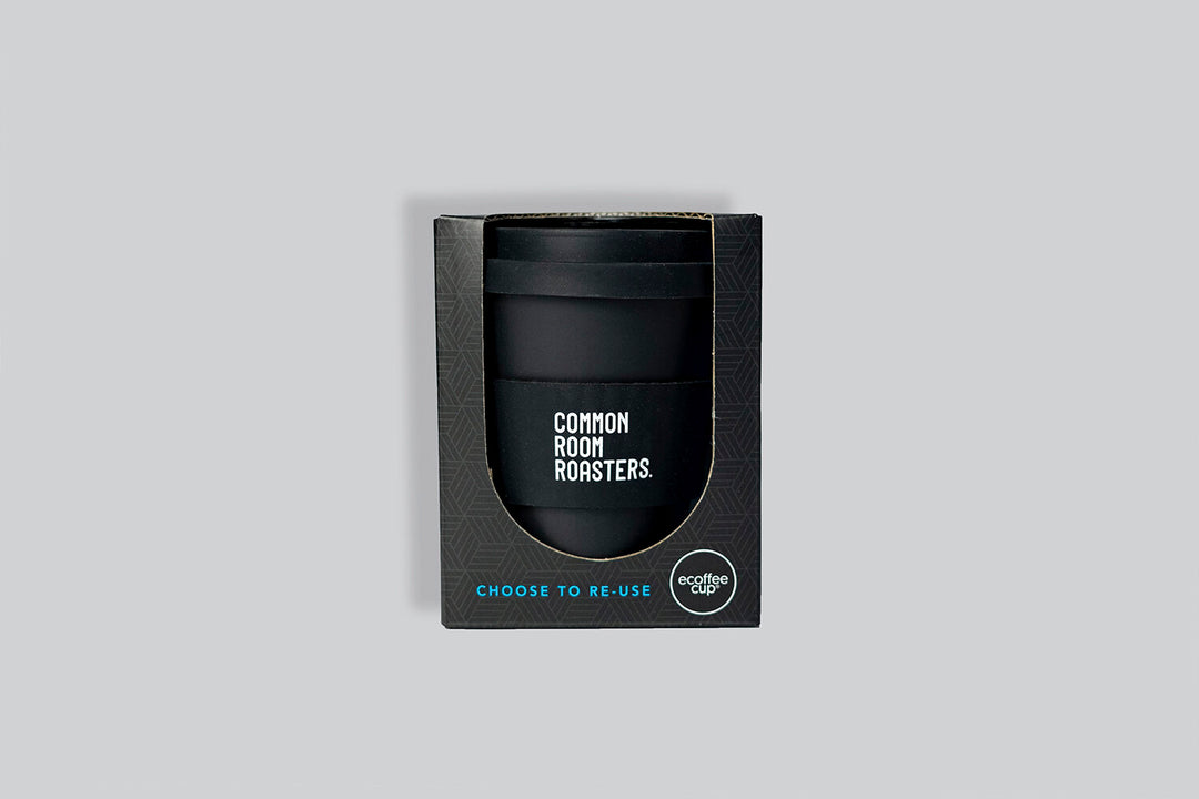 Common Room Roasters Coffee Cup Inside its case