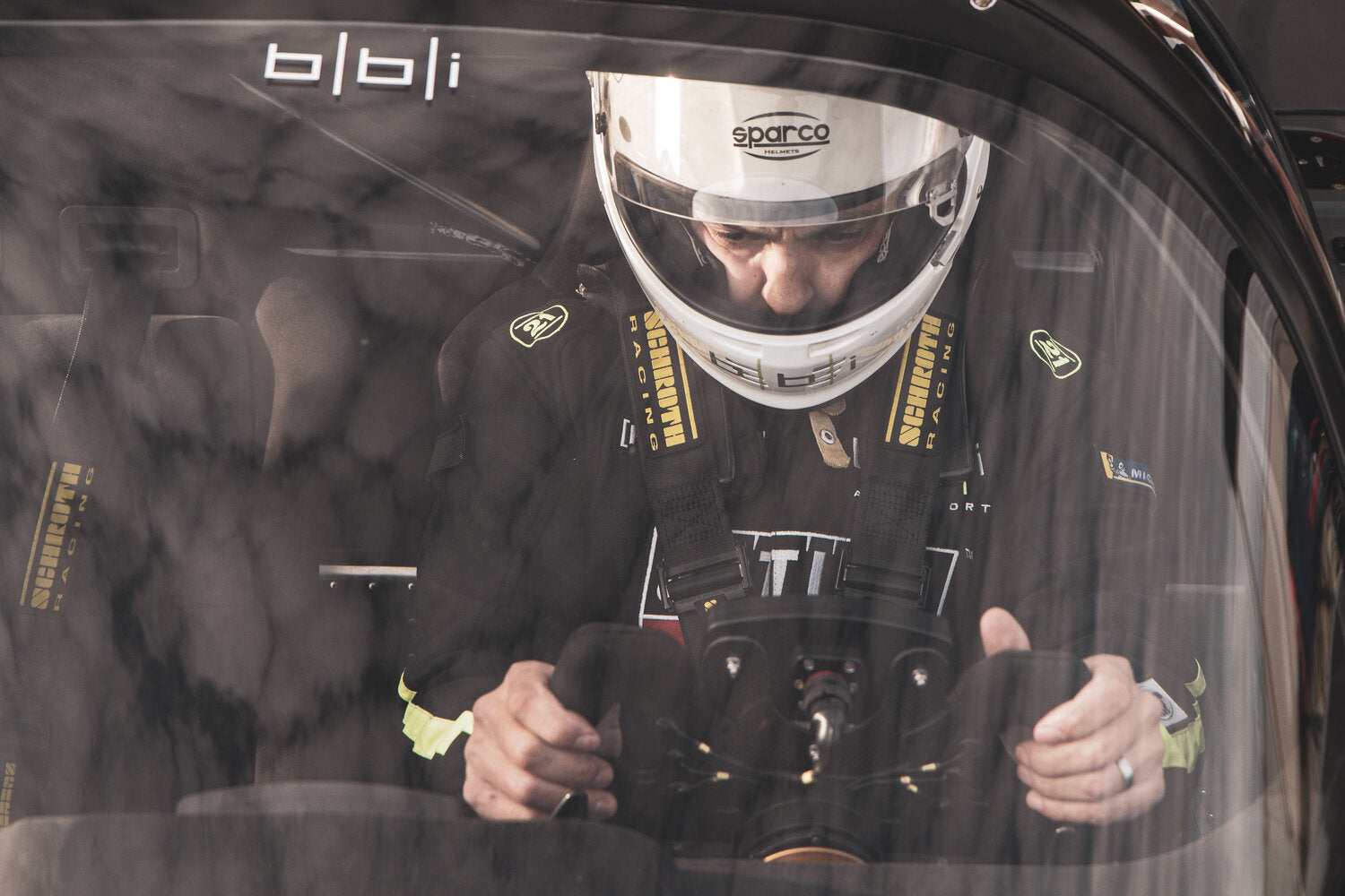 Betim Berisha inside a car
