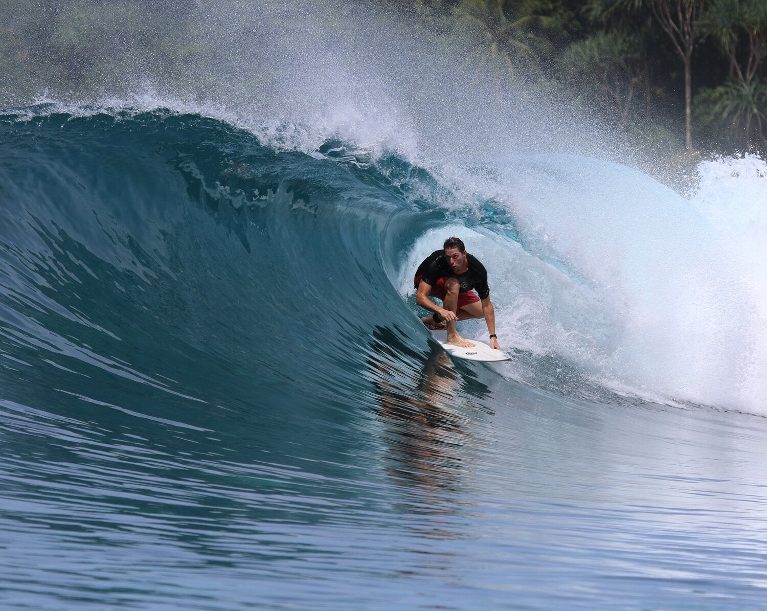 JP Roberts surfing in the ocean