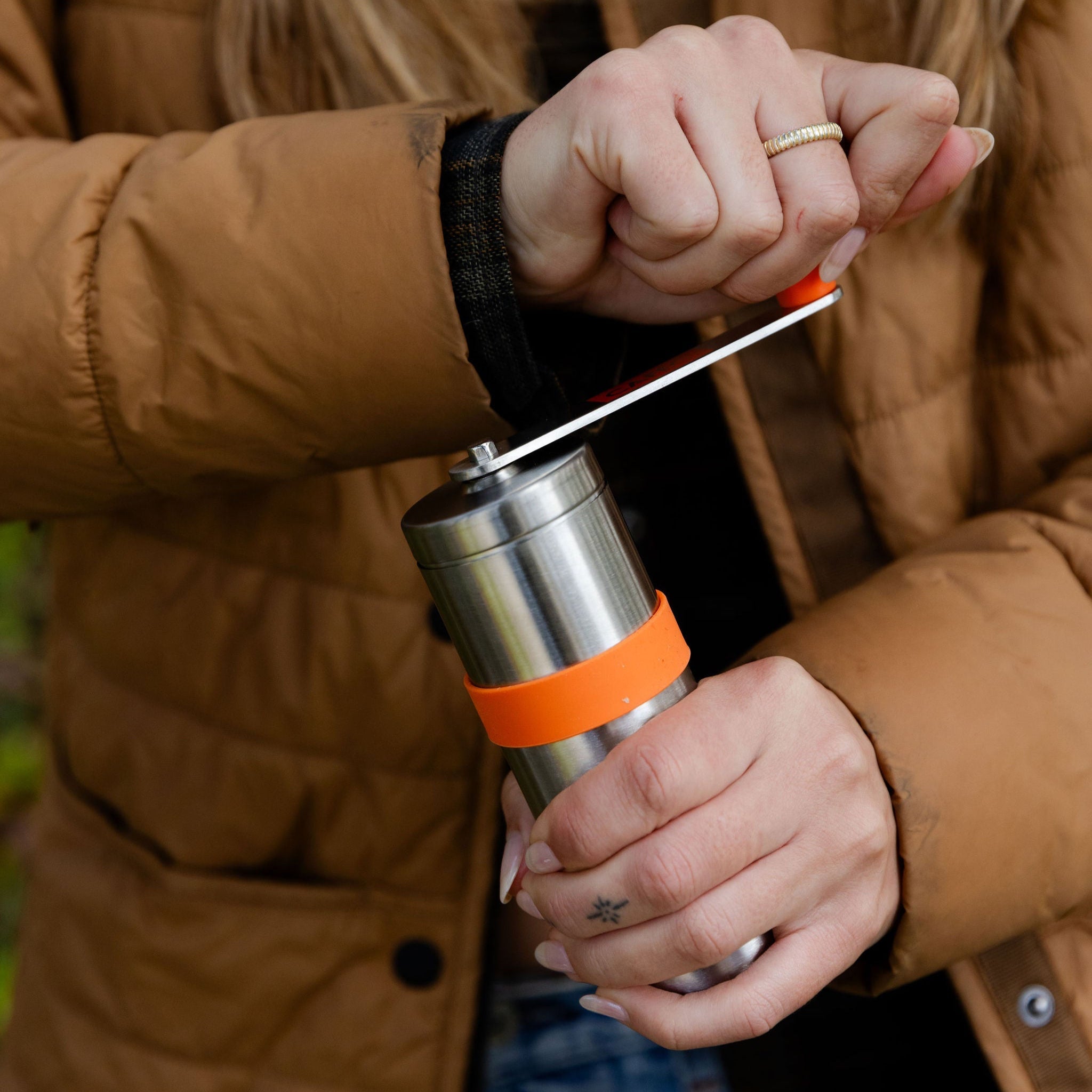 CAFEC | Tsubame Mill Manual Coffee Grinder - Thumbnail 5